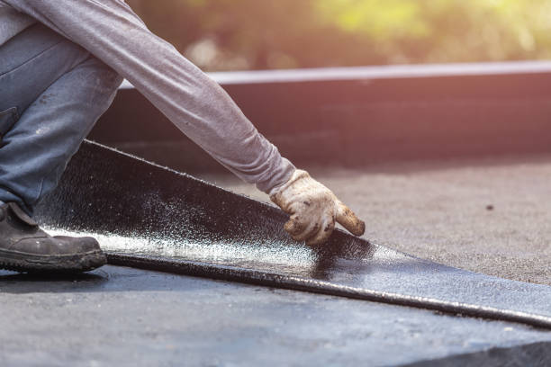 Professional Exterior Waterproofing technician working in Burlington, IN